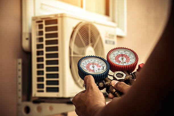 Professional Air Conditioning Service technician working in Warrenton, VA